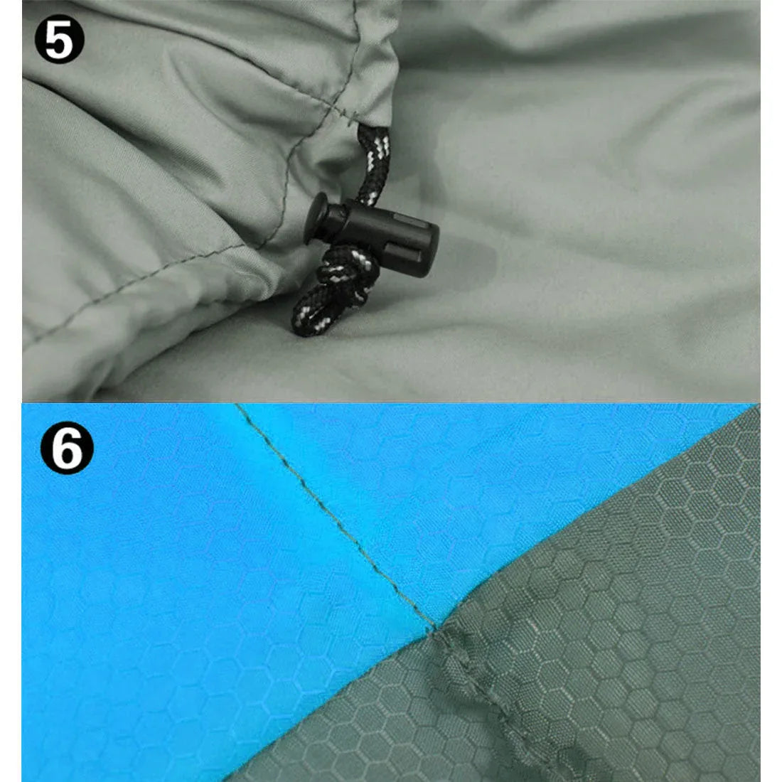 Outdoor Camping Envelope Sleeping Bag Thermal Tent Hiking Winter Single -15C - blue - Mekamart Australia