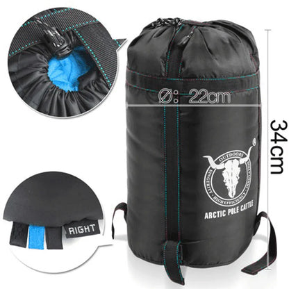 Outdoor Camping Envelope Sleeping Bag Thermal Tent Hiking Winter Single -15C - blue - Mekamart Australia
