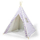 Giant Cotton Canvas Kids Teepee Wigwam Children Pretend Play Tent Indoor Outdoor Party - purple - Mekamart Australia