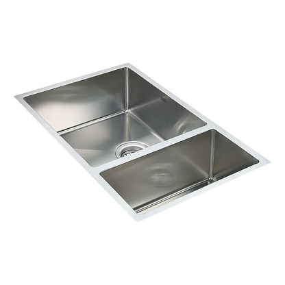 715x440mm Handmade Stainless Steel Undermount / Topmount Kitchen Sink with Waste - Mekamart Australia