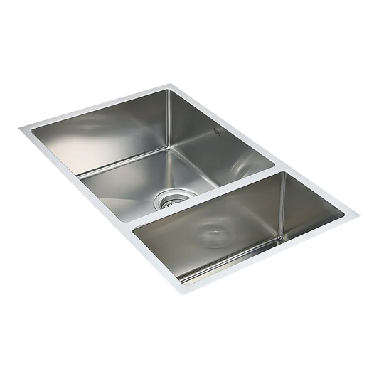 715x440mm Handmade Stainless Steel Undermount / Topmount Kitchen Sink with Waste - Mekamart Australia