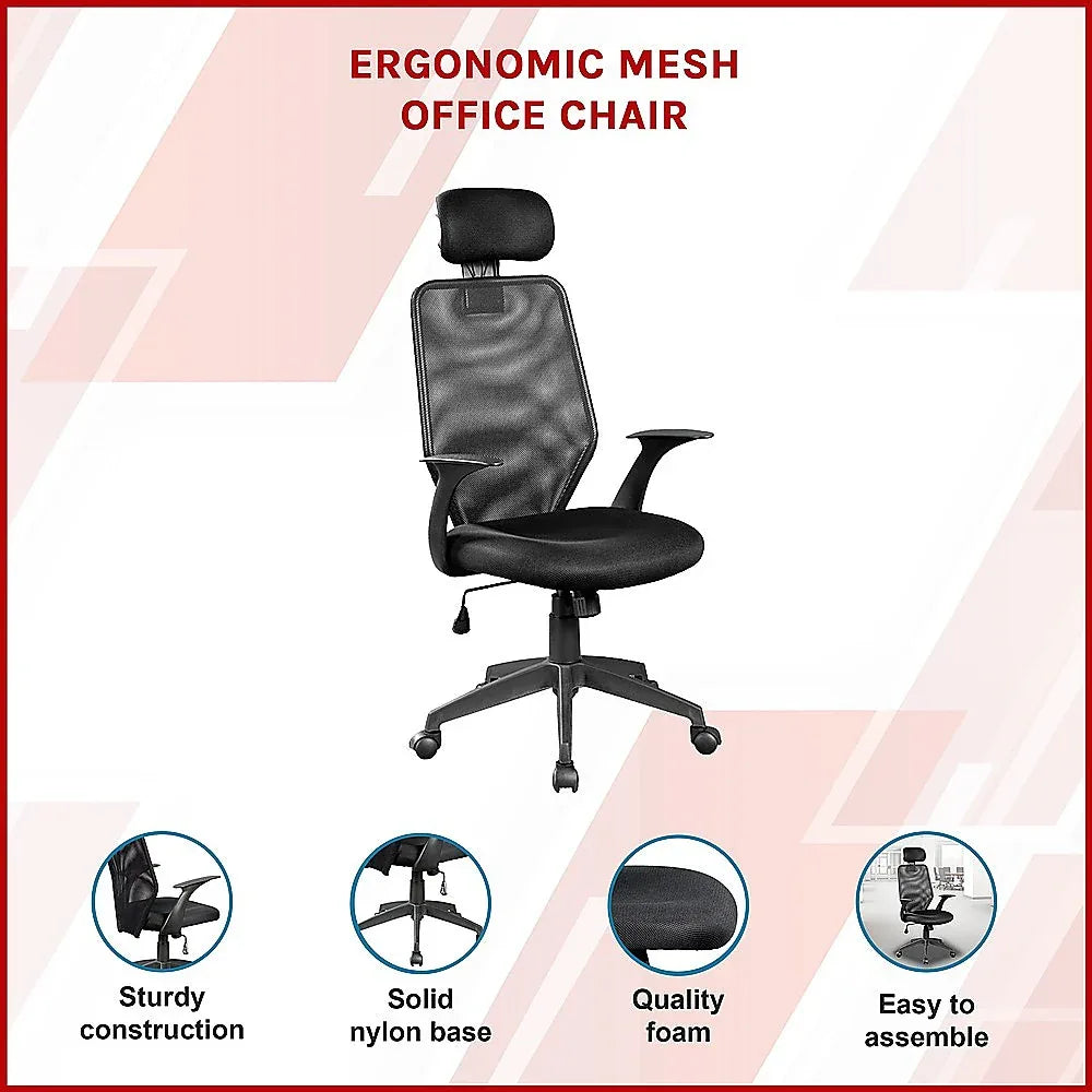 Ergonomic Mesh Office Chair - Mekamart Australia