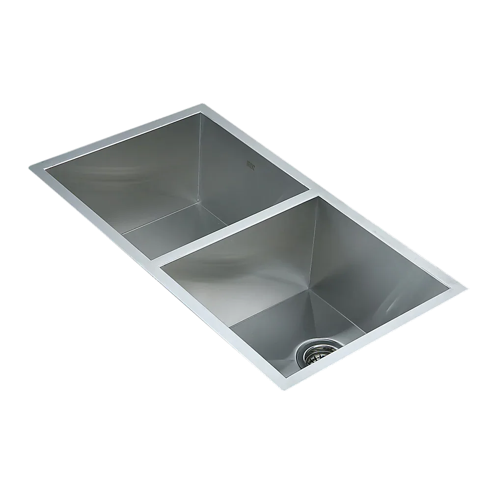 820x457mm Handmade Stainless Steel Undermount / Topmount Kitchen Laundry Sink with Waste - Mekamart Australia