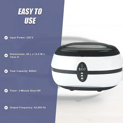 Ultrasonic Multi Purpose Sonic Wave Jewellery Cleaner - Mekamart Australia