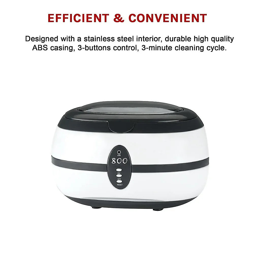 Ultrasonic Multi Purpose Sonic Wave Jewellery Cleaner - Mekamart Australia