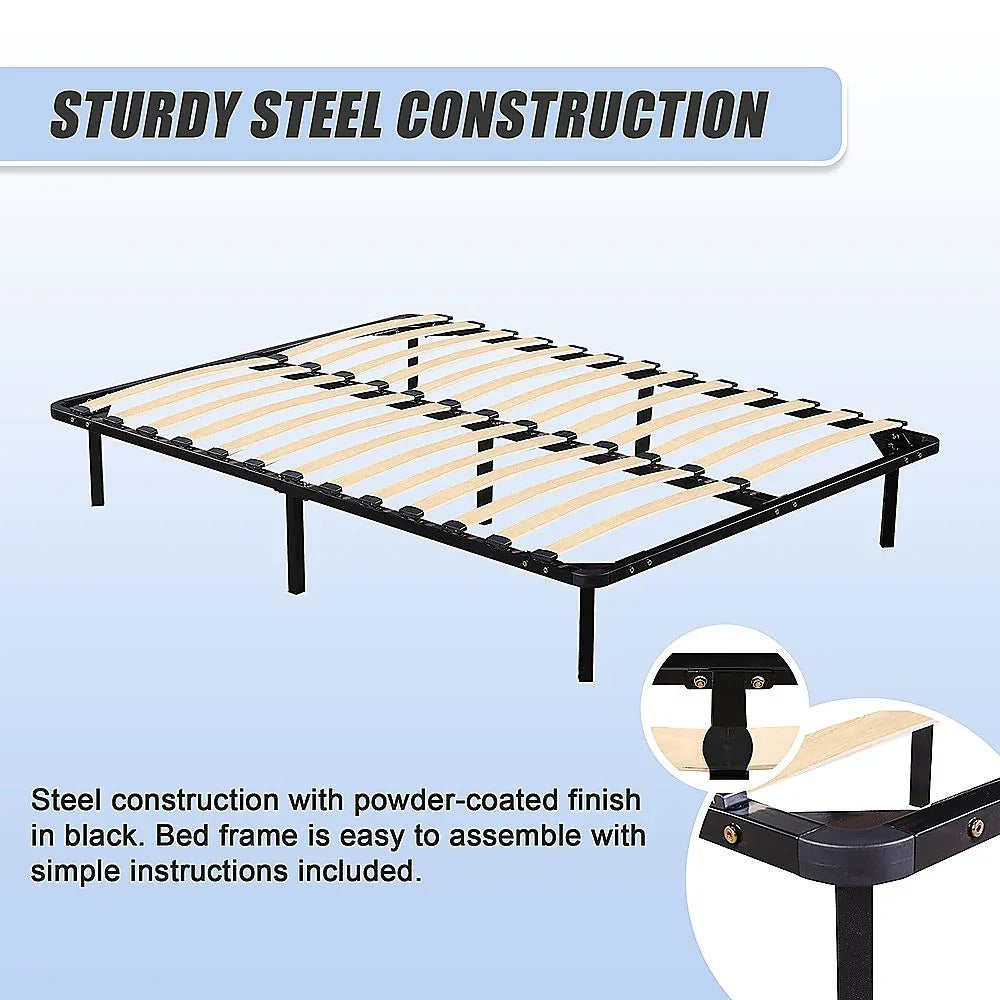 Double Metal Bed Frame - Bedroom Furniture - Mekamart Australia