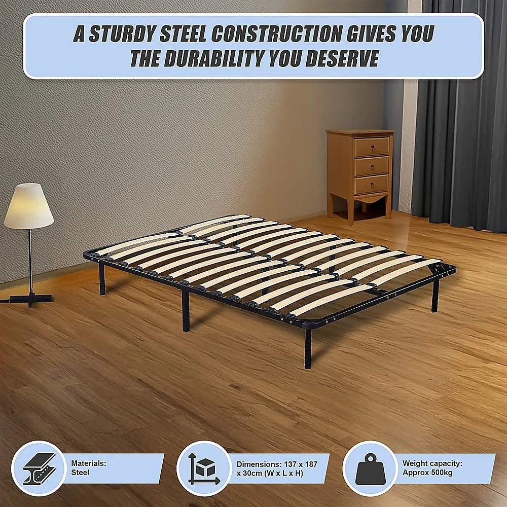 Double Metal Bed Frame - Bedroom Furniture - Mekamart Australia