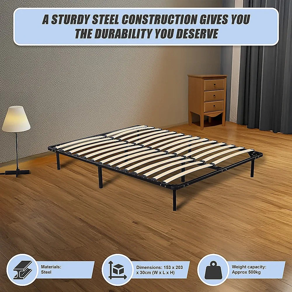 Queen Metal Bed Frame - Bedroom Furniture - Mekamart Australia
