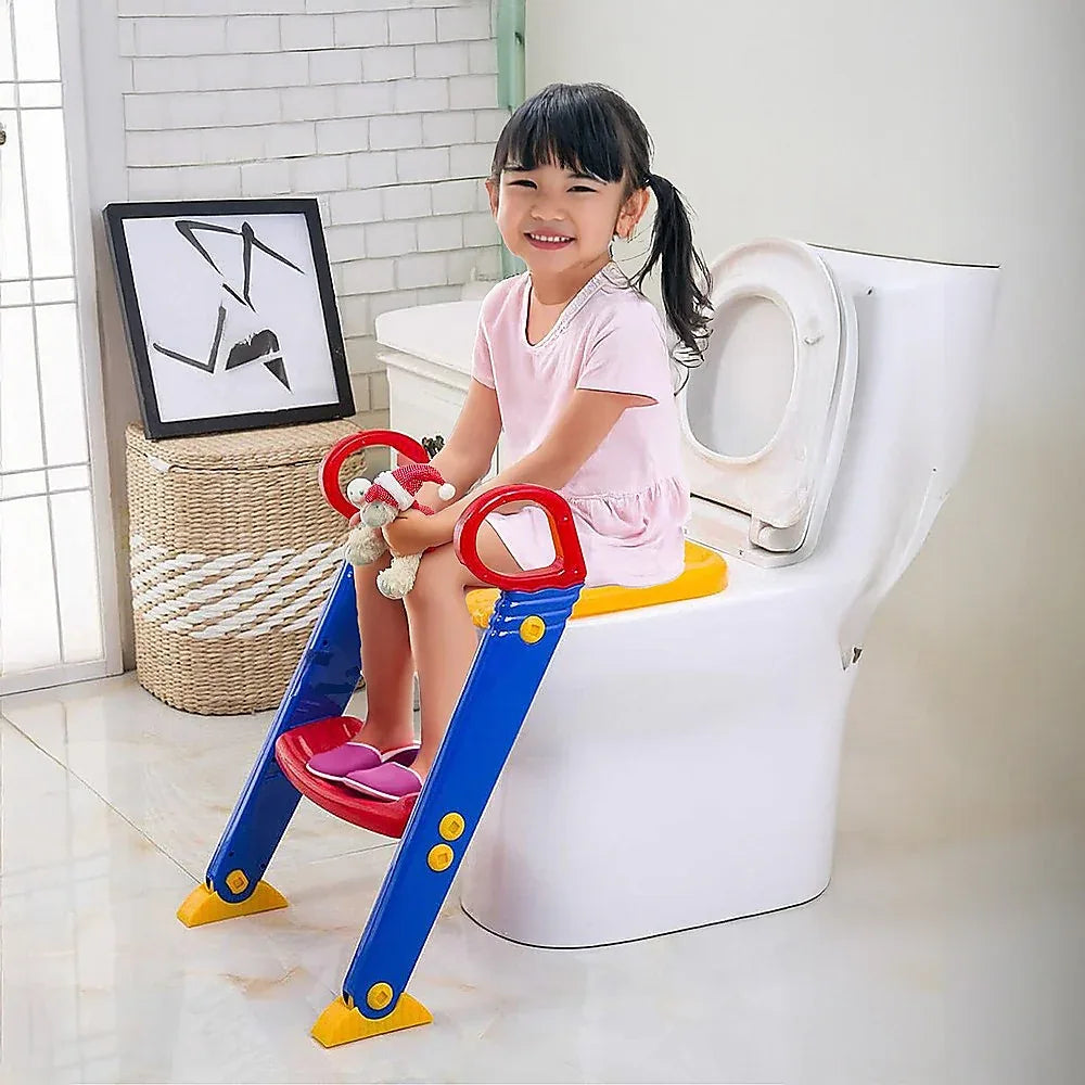 Kids Toilet Ladder Toddler Potty Training Seat - Mekamart Australia