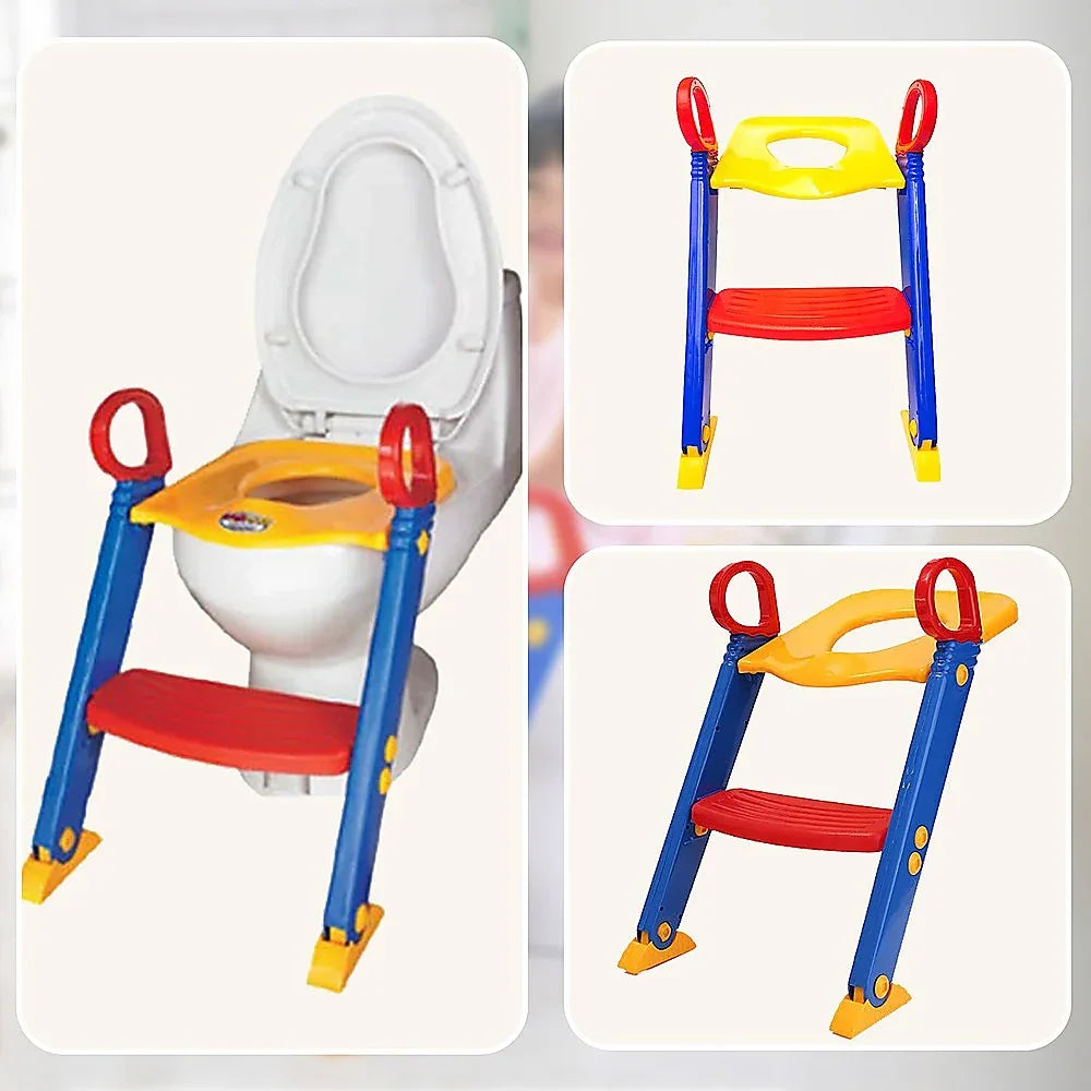 Kids Toilet Ladder Toddler Potty Training Seat - Mekamart Australia
