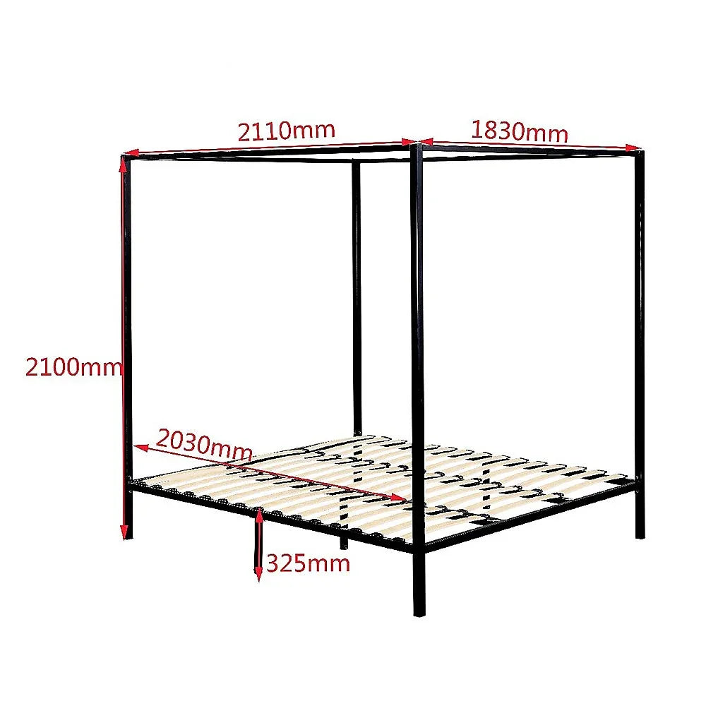 4 Four Poster King Bed Frame - Mekamart Australia