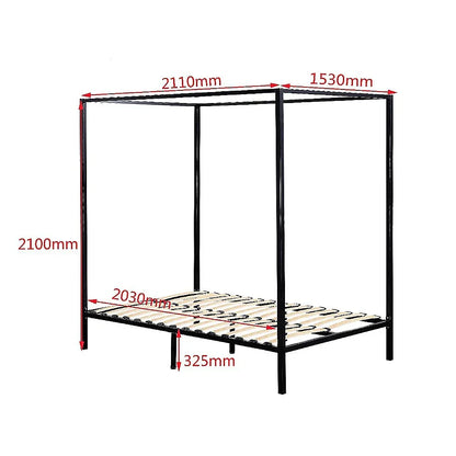 4 Four Poster Queen Bed Frame - Mekamart Australia