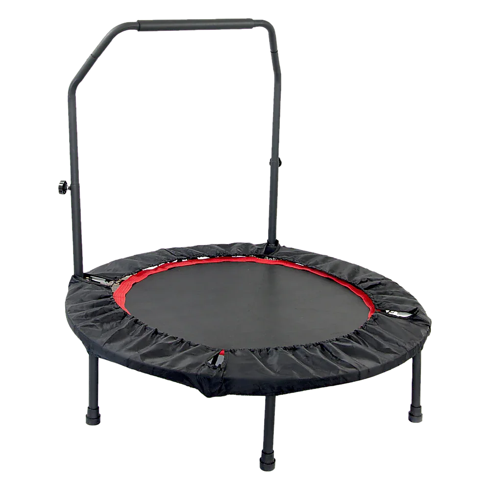 Mini Rebounder Trampoline with Adjustable Handle – Fitness Bounce Trainer - Mekamart Australia