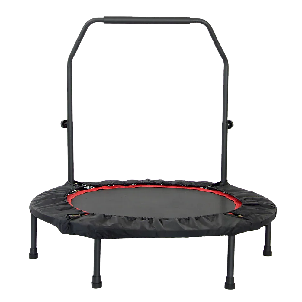 Mini Rebounder Trampoline with Adjustable Handle – Fitness Bounce Trainer - Mekamart Australia