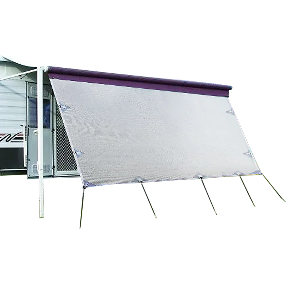 4.9m Caravan Privacy Screen Side Sunscreen Sun Shade for 17' Roll Out Awning - Mekamart Australia