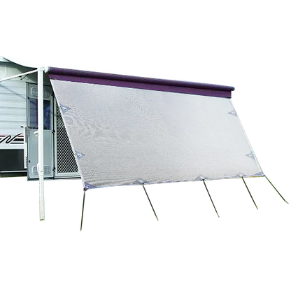 4.9m Caravan Privacy Screen Side Sunscreen Sun Shade for 17' Roll Out Awning - Mekamart Australia