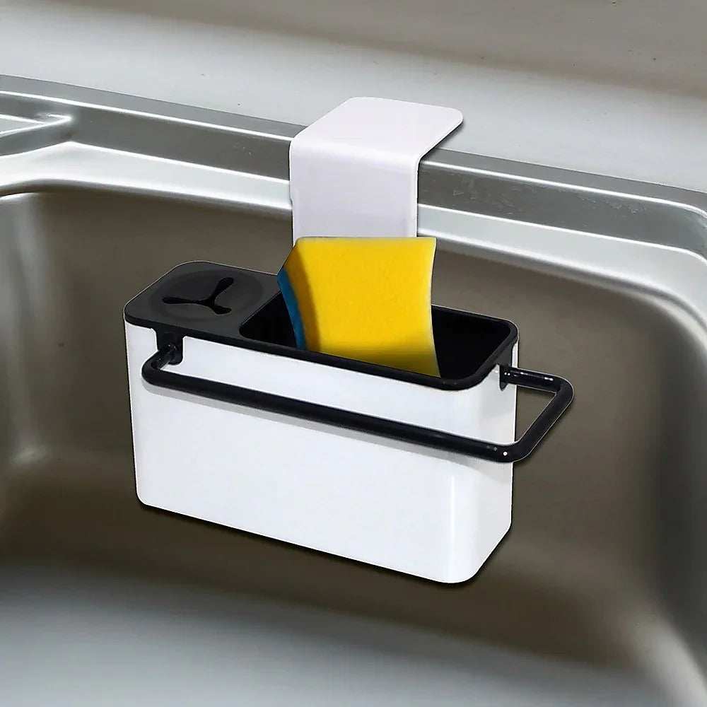 Sink Aid Self Draining Caddy Kitchen Sponges Brush Soap - Mekamart Australia