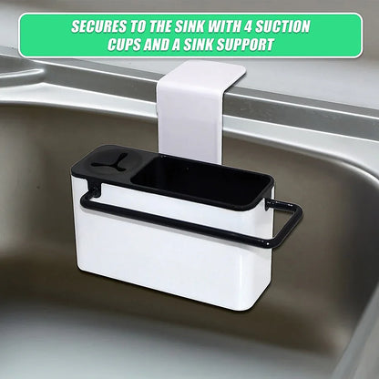 Sink Aid Self Draining Caddy Kitchen Sponges Brush Soap - Mekamart Australia