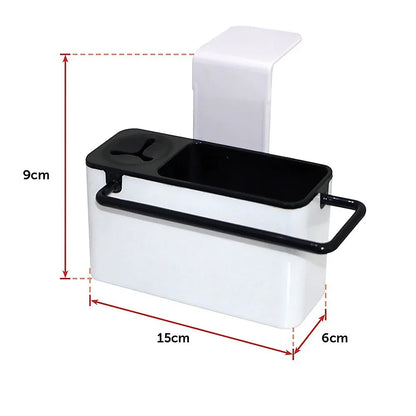 Sink Aid Self Draining Caddy Kitchen Sponges Brush Soap - Mekamart Australia