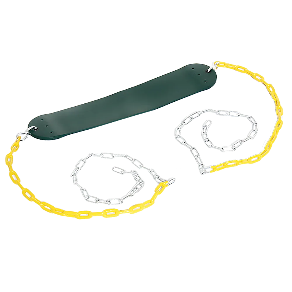 2 Pack Swings Seats Heavy Duty 66" Chain Plastic Coated Playground Swing - Mekamart Australia