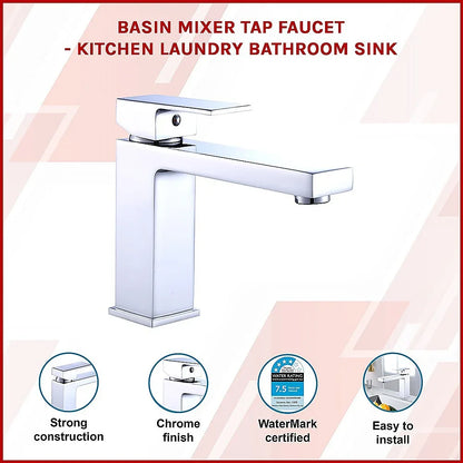Basin Mixer Tap Faucet -Kitchen Laundry Bathroom Sink - Mekamart Australia