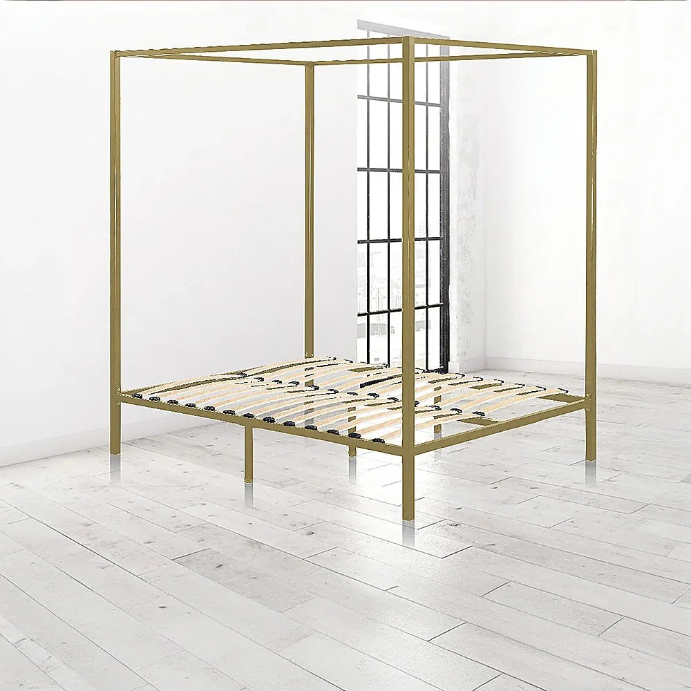 4 Four Poster Double Bed Frame - Mekamart Australia