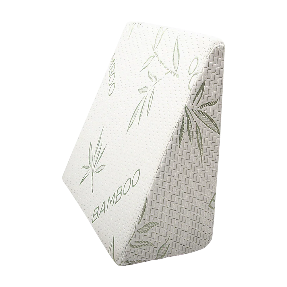 Cool Gel Memory Foam Bed Wedge Pillow Cushion Neck Back Support Sleep with Cover - Mekamart Australia