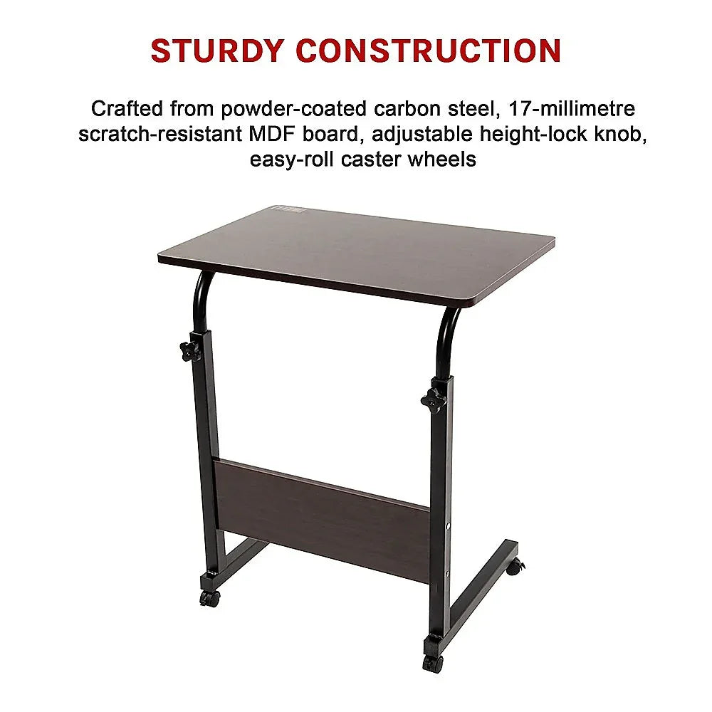 Mobile Laptop Desk Bed Stand Computer Table Adjustable Notebook Bedside Table - Mekamart Australia
