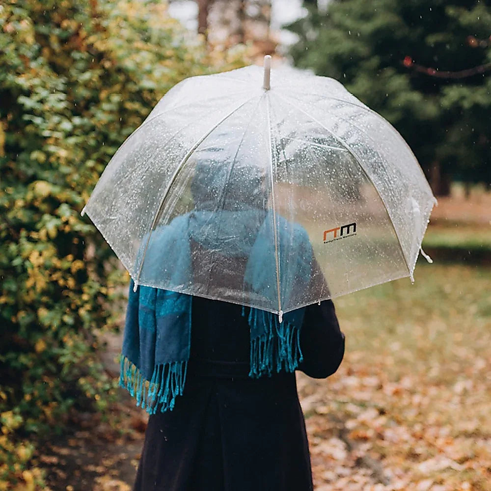 5x Clear Transparent Rain Walking Umbrella Parasol PVC Dome Wedding Party Favour - Mekamart Australia