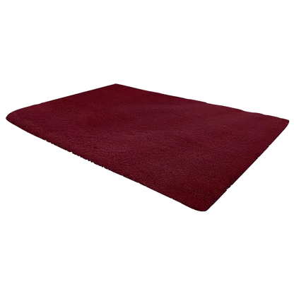 230x200cm Floor Rugs Large Shaggy Rug Area Carpet Bedroom Living Room Mat - Burgundy - Mekamart Australia