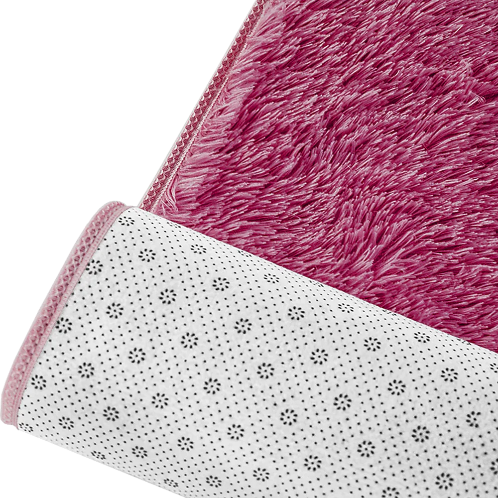 230x200cm Floor Rugs Large Shaggy Rug Area Carpet Bedroom Living Room Mat - Burgundy - Mekamart Australia