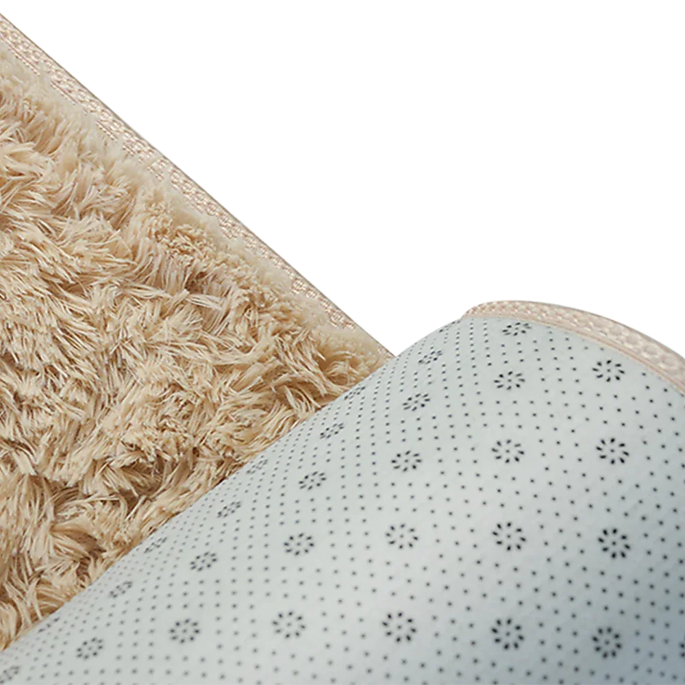 230x160cm Floor Rugs Large Shaggy Rug Area Carpet Bedroom Living Room Mat - Beige - Mekamart Australia