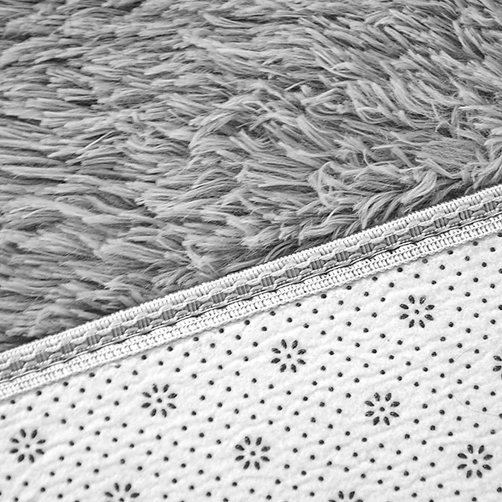 230x160cm Floor Rugs Large Shaggy Rug Area Carpet Bedroom Living Room Mat - Grey - Mekamart Australia