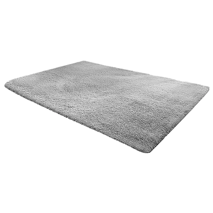 230x200cm Floor Rugs Large Shaggy Rug Area Carpet Bedroom Living Room Mat - Grey - Mekamart Australia
