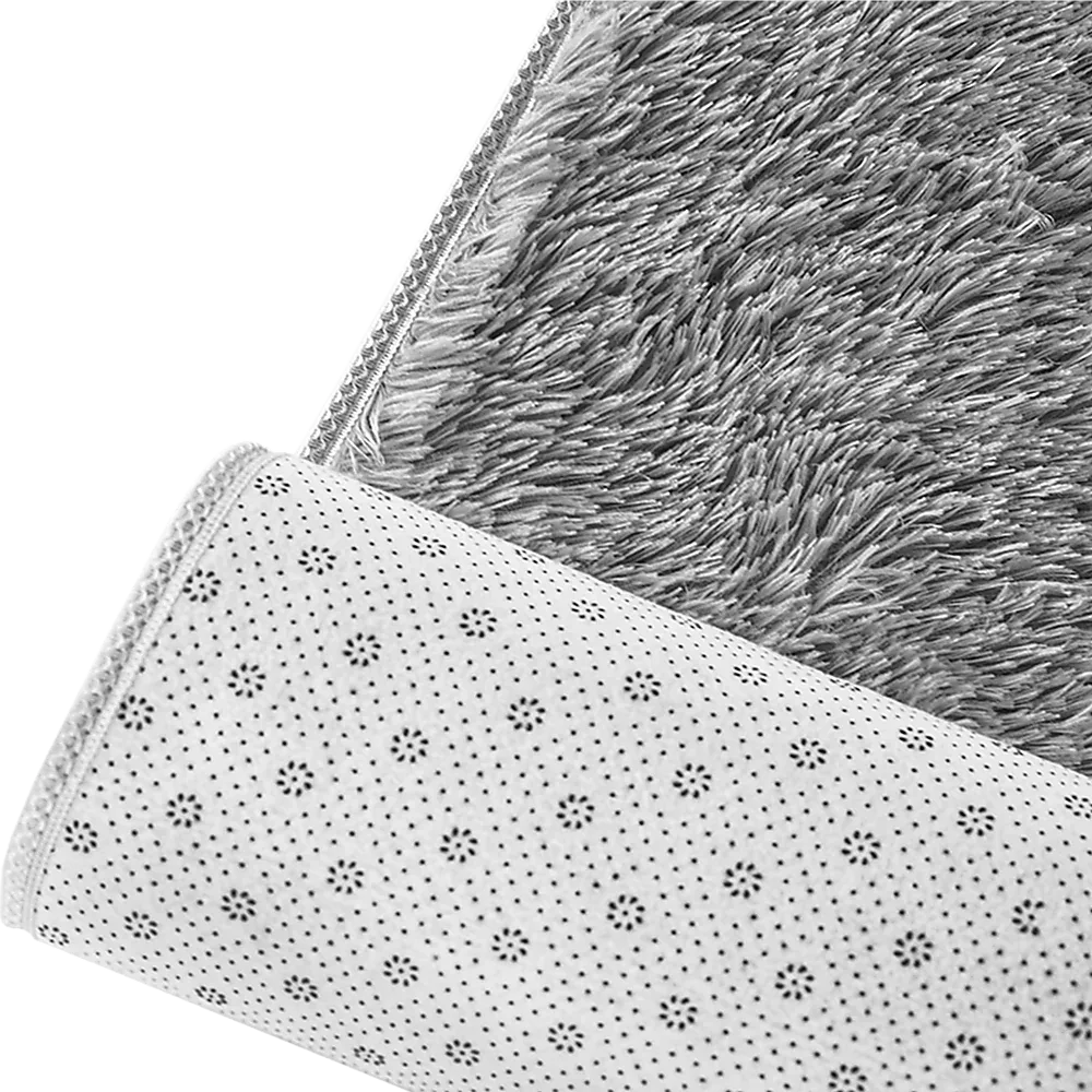 230x200cm Floor Rugs Large Shaggy Rug Area Carpet Bedroom Living Room Mat - Grey - Mekamart Australia
