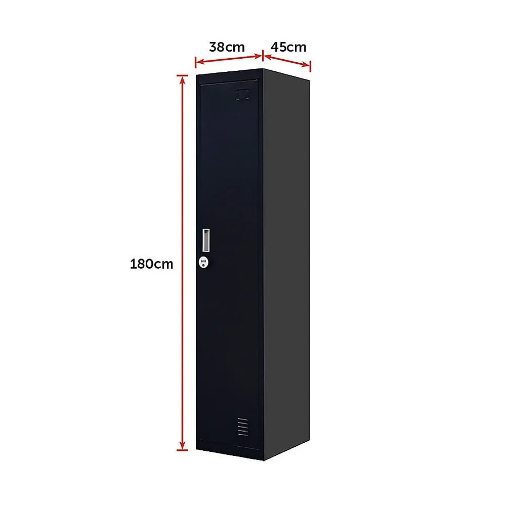 One-Door Office Gym Shed Clothing Locker Cabinet - Mekamart Australia