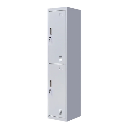 2-Door Vertical Locker for Office Gym Shed School Home Storage - Mekamart Australia