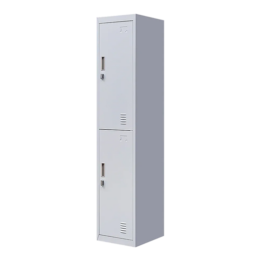 2-Door Vertical Locker for Office Gym Shed School Home Storage - Mekamart Australia