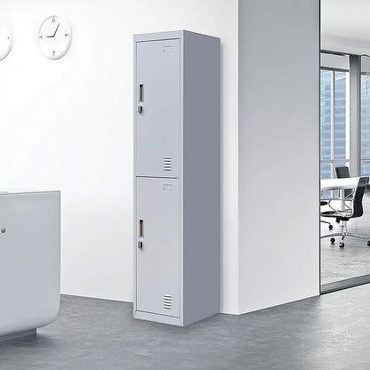 2-Door Vertical Locker for Office Gym Shed School Home Storage - Mekamart Australia