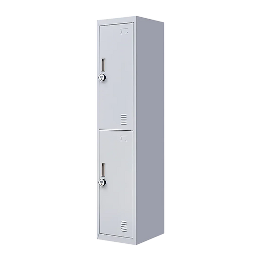 2-Door Vertical Locker for Office Gym Shed School Home Storage - Mekamart Australia
