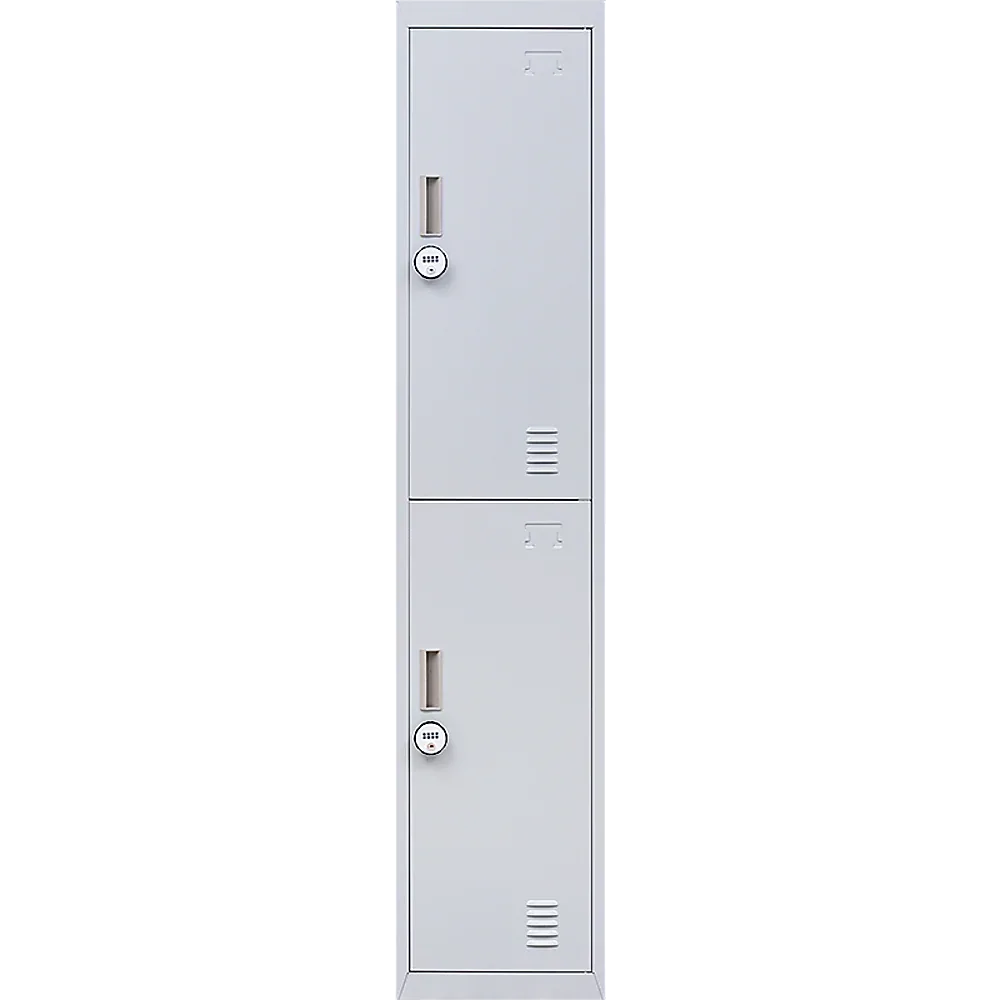 2-Door Vertical Locker for Office Gym Shed School Home Storage - Mekamart Australia