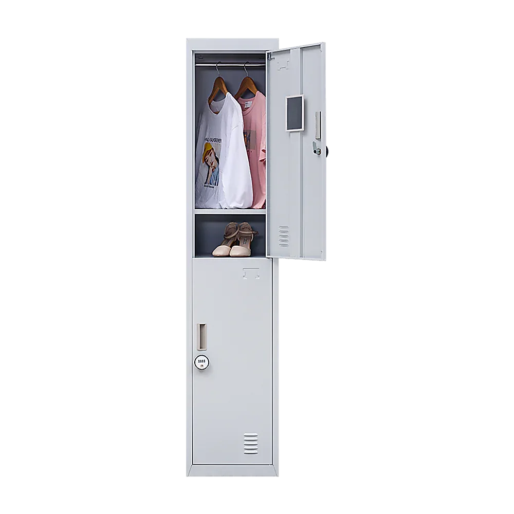 2-Door Vertical Locker for Office Gym Shed School Home Storage - Mekamart Australia