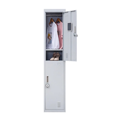 2-Door Vertical Locker for Office Gym Shed School Home Storage - Mekamart Australia