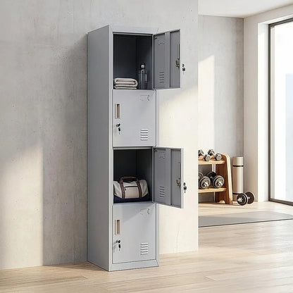 4-Door Vertical Locker for Office Gym Shed School Home Storage - Mekamart Australia
