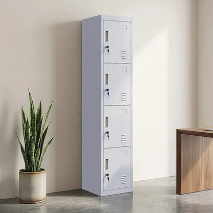 4-Door Vertical Locker for Office Gym Shed School Home Storage - Mekamart Australia