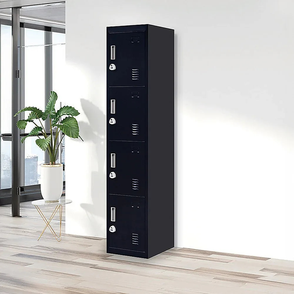 4-Door Vertical Locker for Office Gym Shed School Home Storage - Mekamart Australia