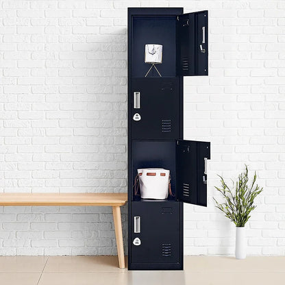 4-Door Vertical Locker for Office Gym Shed School Home Storage - Mekamart Australia