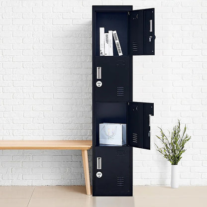 4-Door Vertical Locker for Office Gym Shed School Home Storage - Mekamart Australia