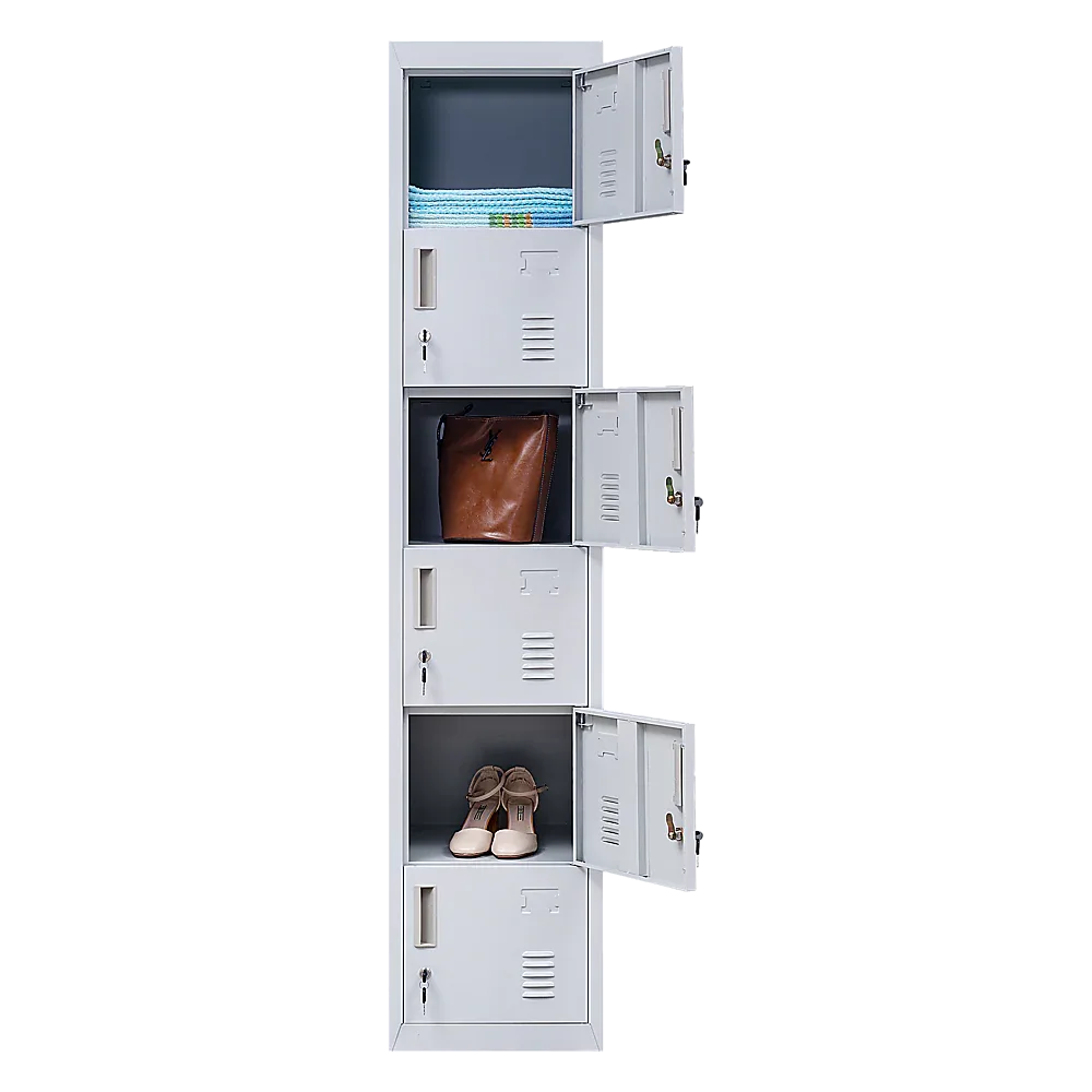 6-Door Locker for Office Gym Shed School Home Storage - Mekamart Australia
