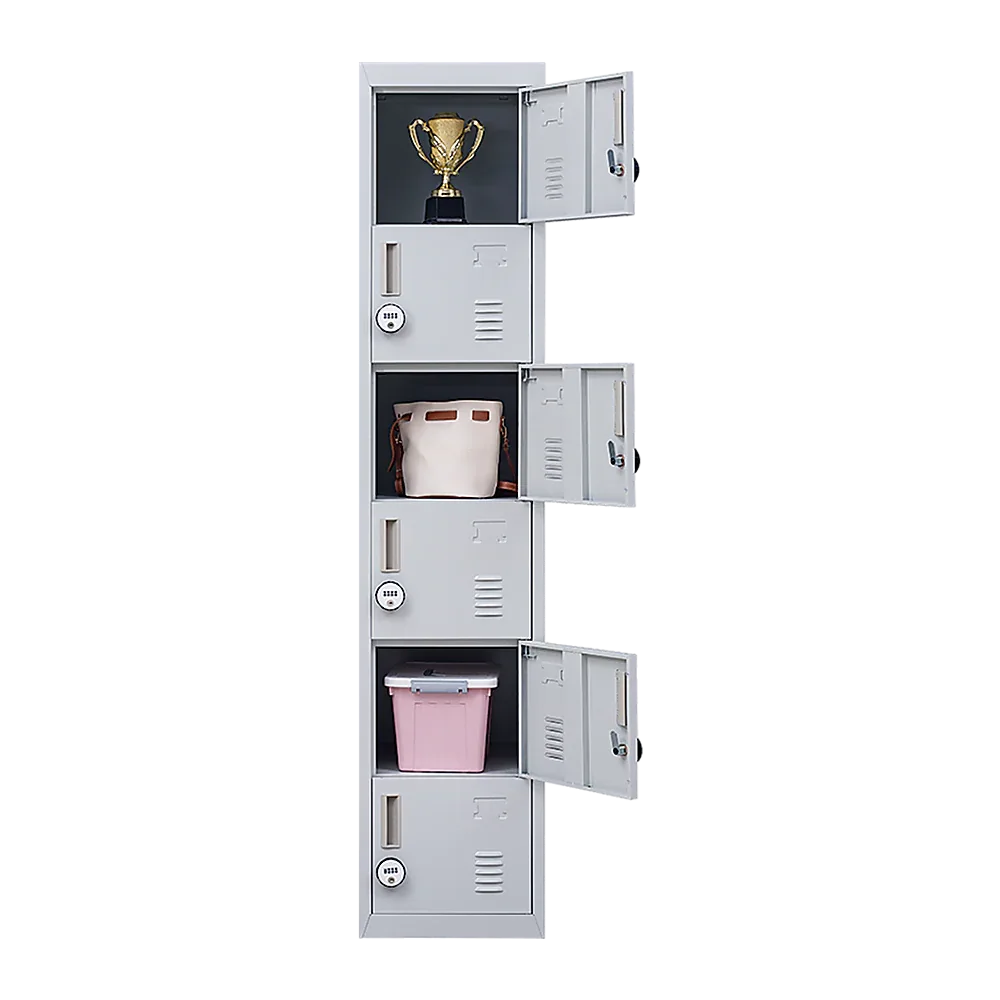 6-Door Locker for Office Gym Shed School Home Storage - Mekamart Australia